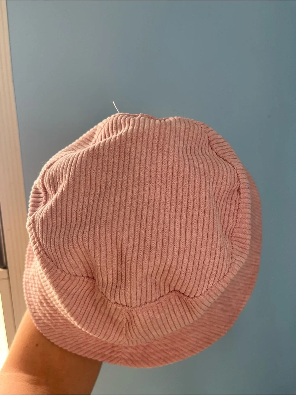 Pink Corduroy Bucket Hat